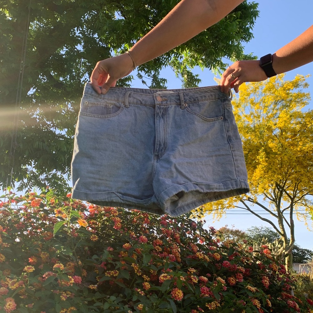 Forever 21 Los Angeles denim cuffed shorts